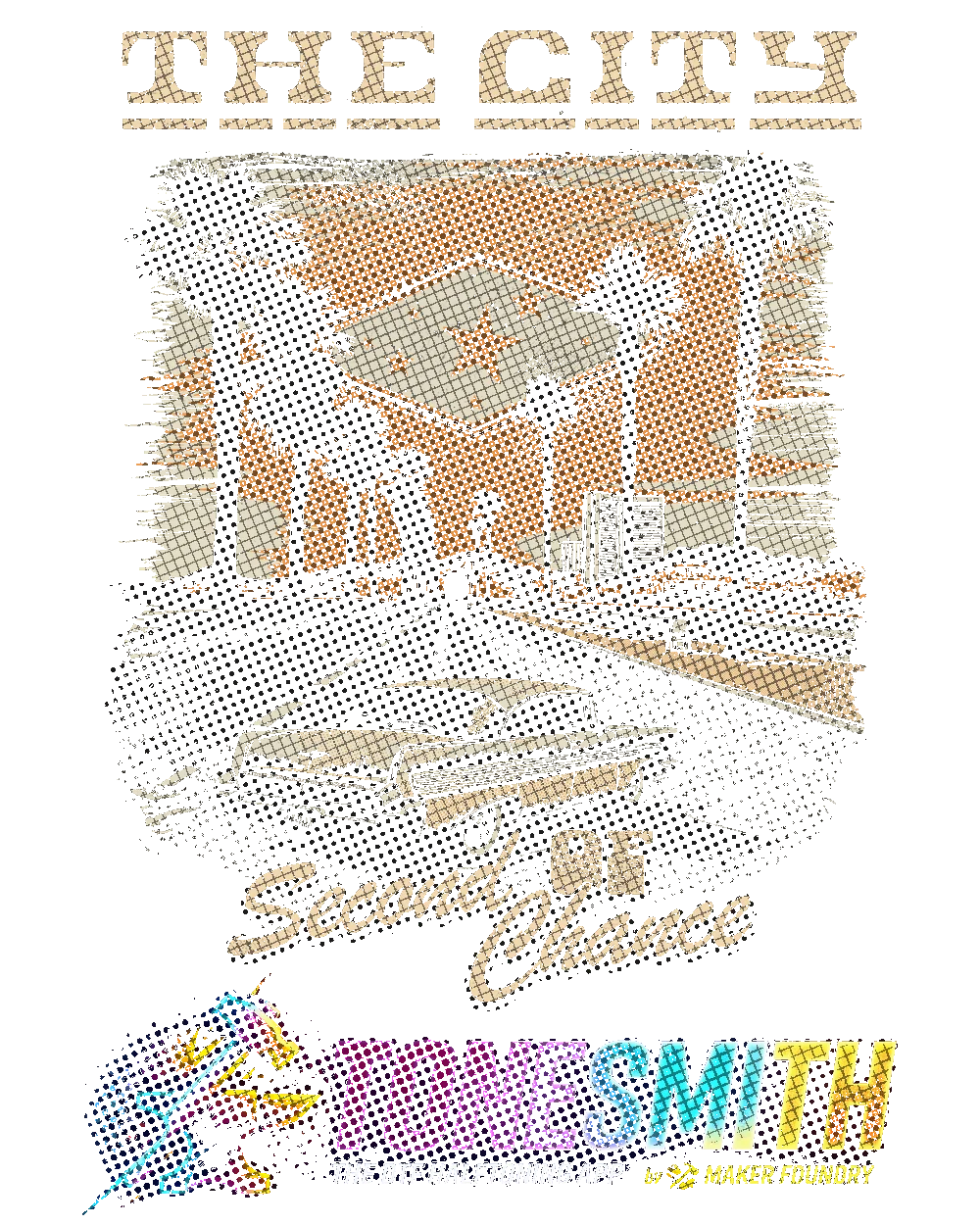 The design with the Screentone effect