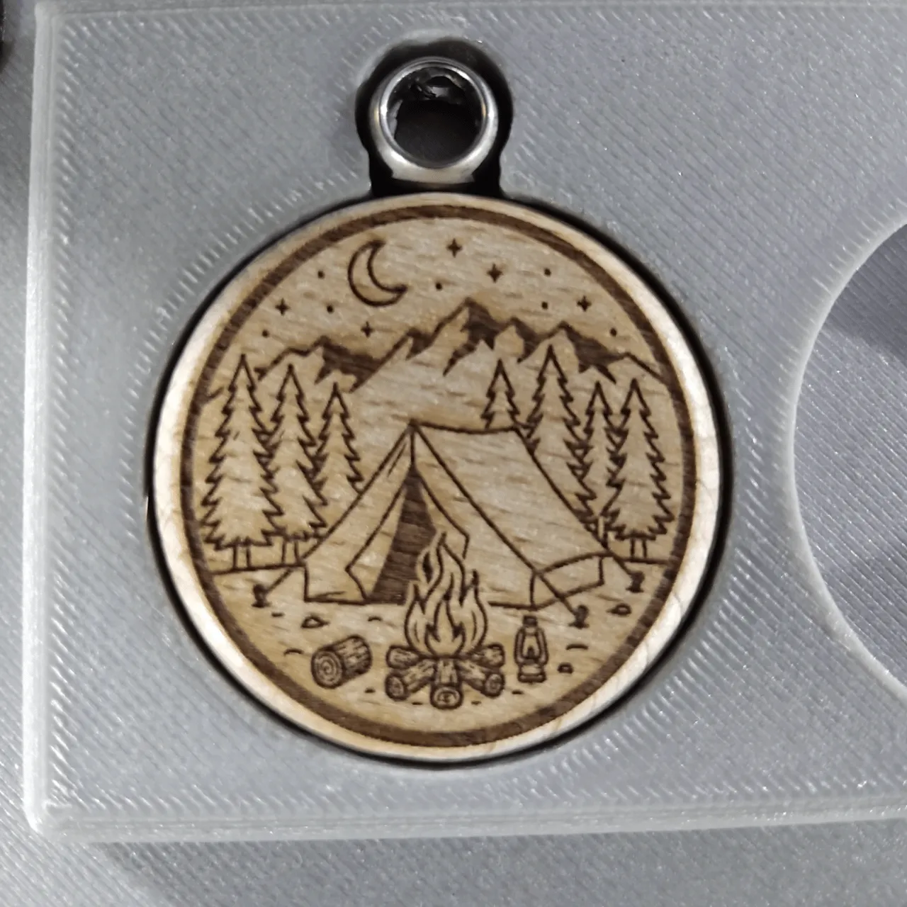 Wooden Keychain test grid