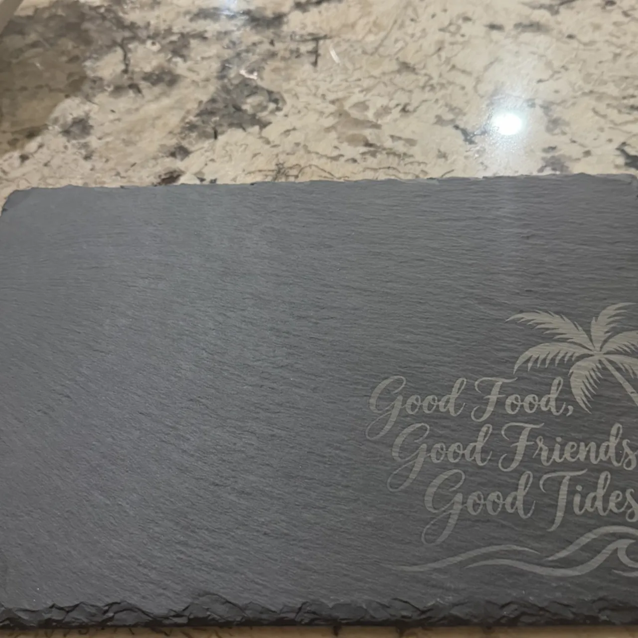 Rectangular Blank Rock Slate test grid