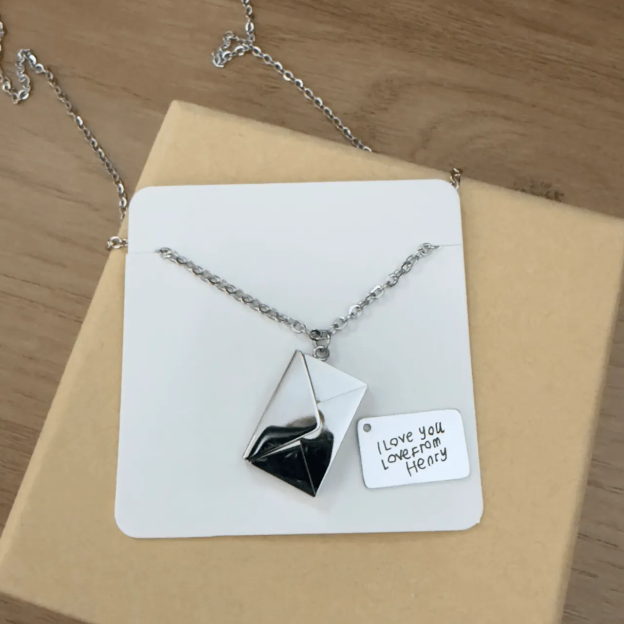silver stainless steel pendant test grid