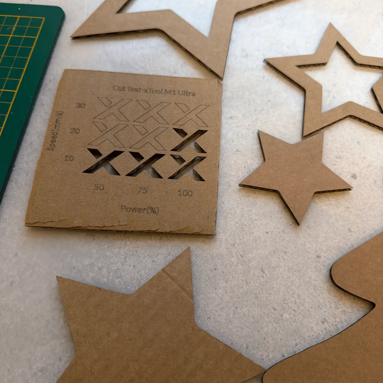 Corrugated Cardboard test grid