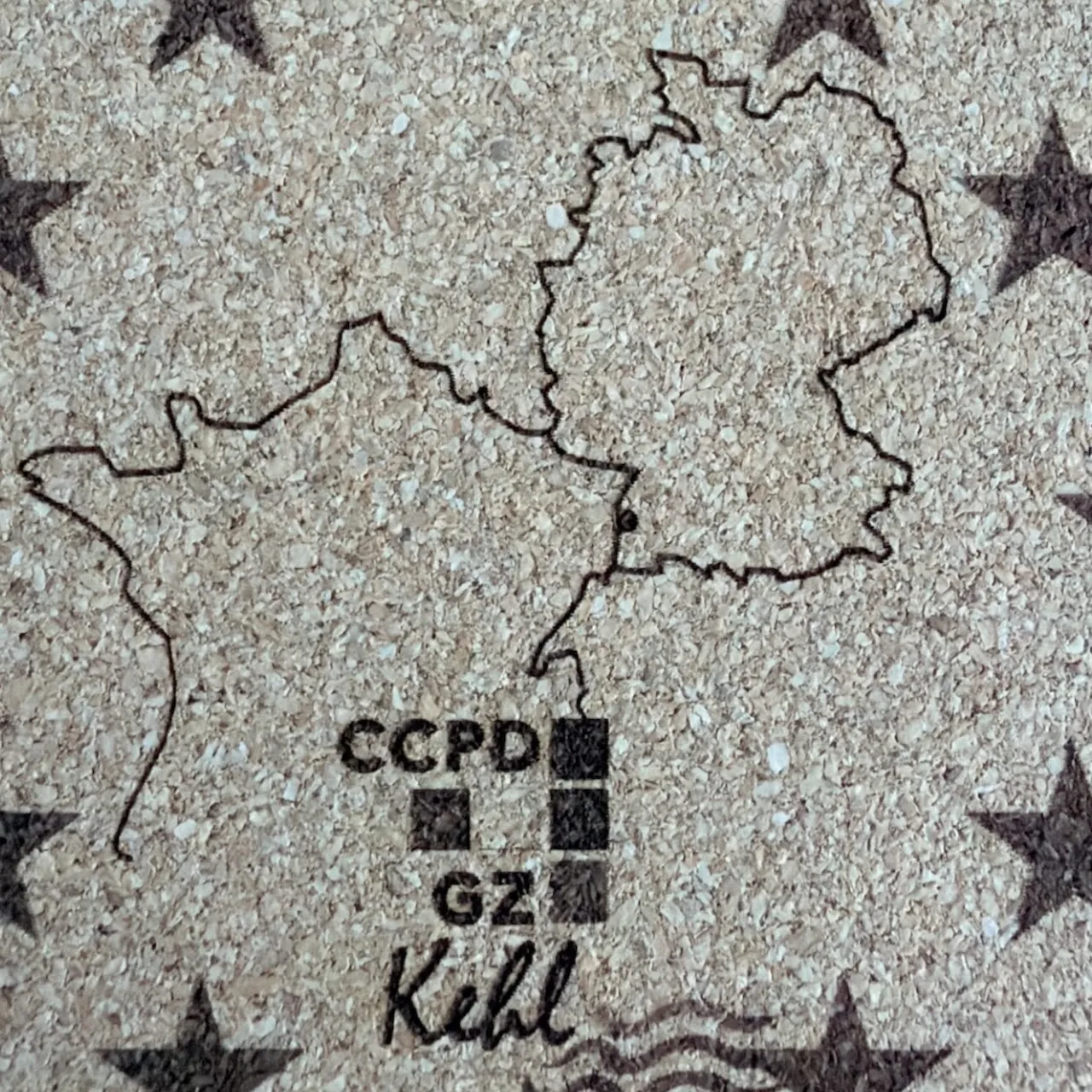Round Cork Coasters test grid