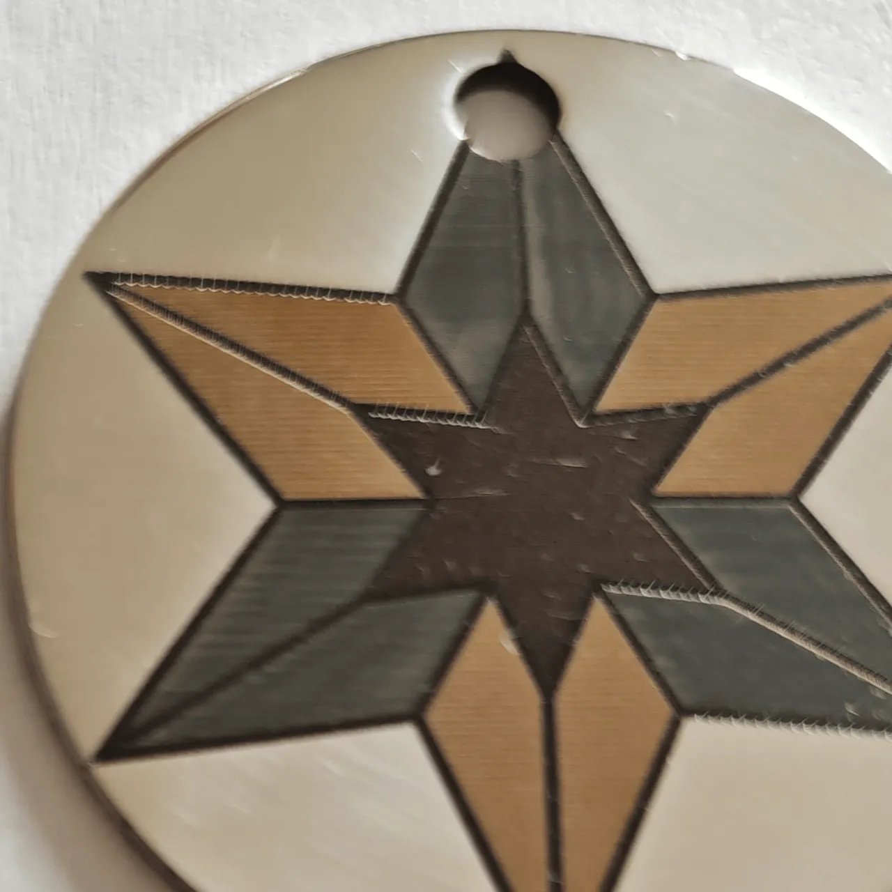 Stainless Steel Military Pendant (Keychain, Necklace) test grid