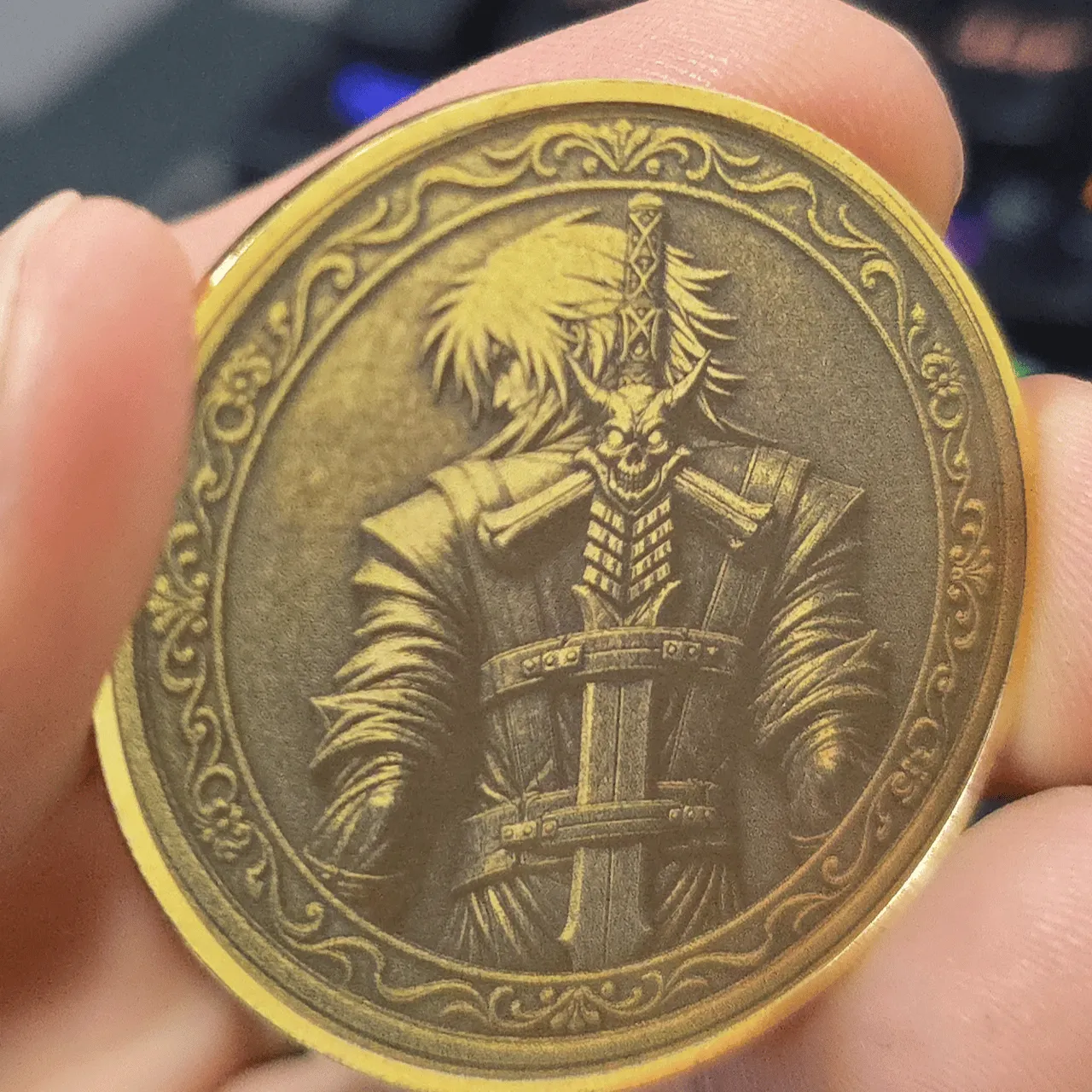 Blank Commemorative Brass Coins test grid
