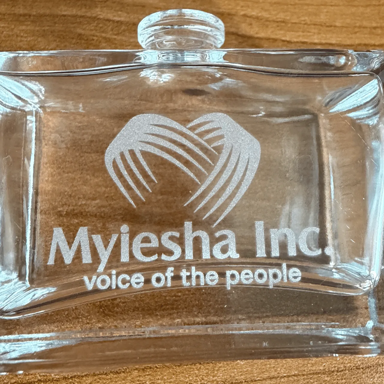 Glass Perfume Bottle test grid