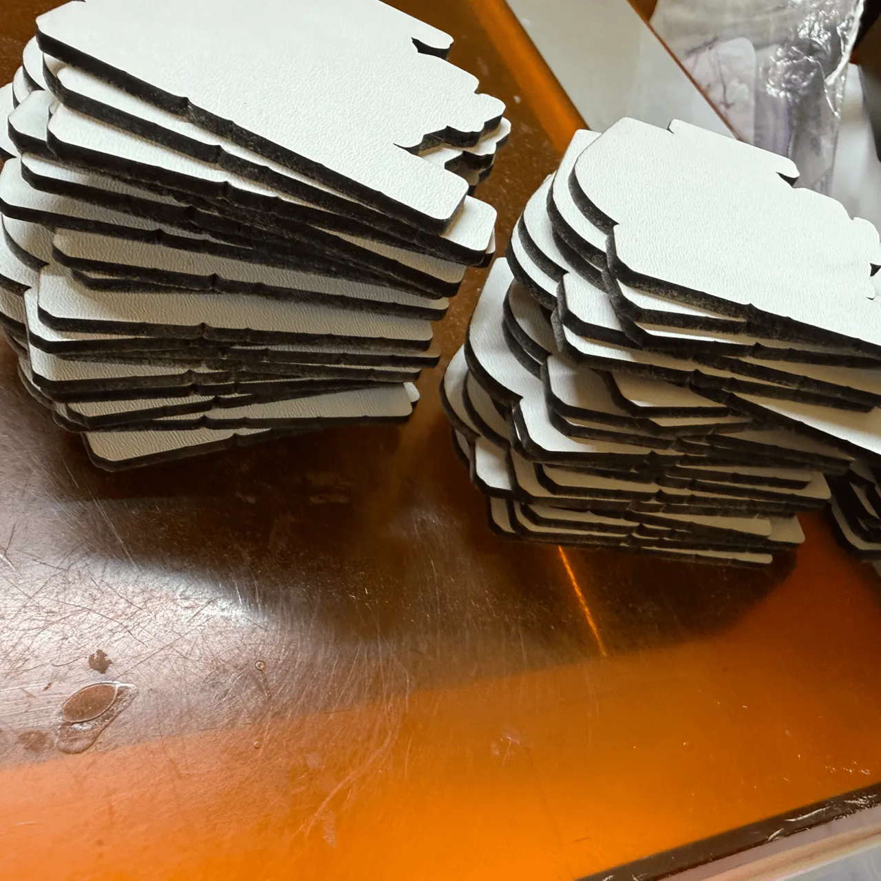 1/8"(3mm) Faux Marble MDF Board test grid