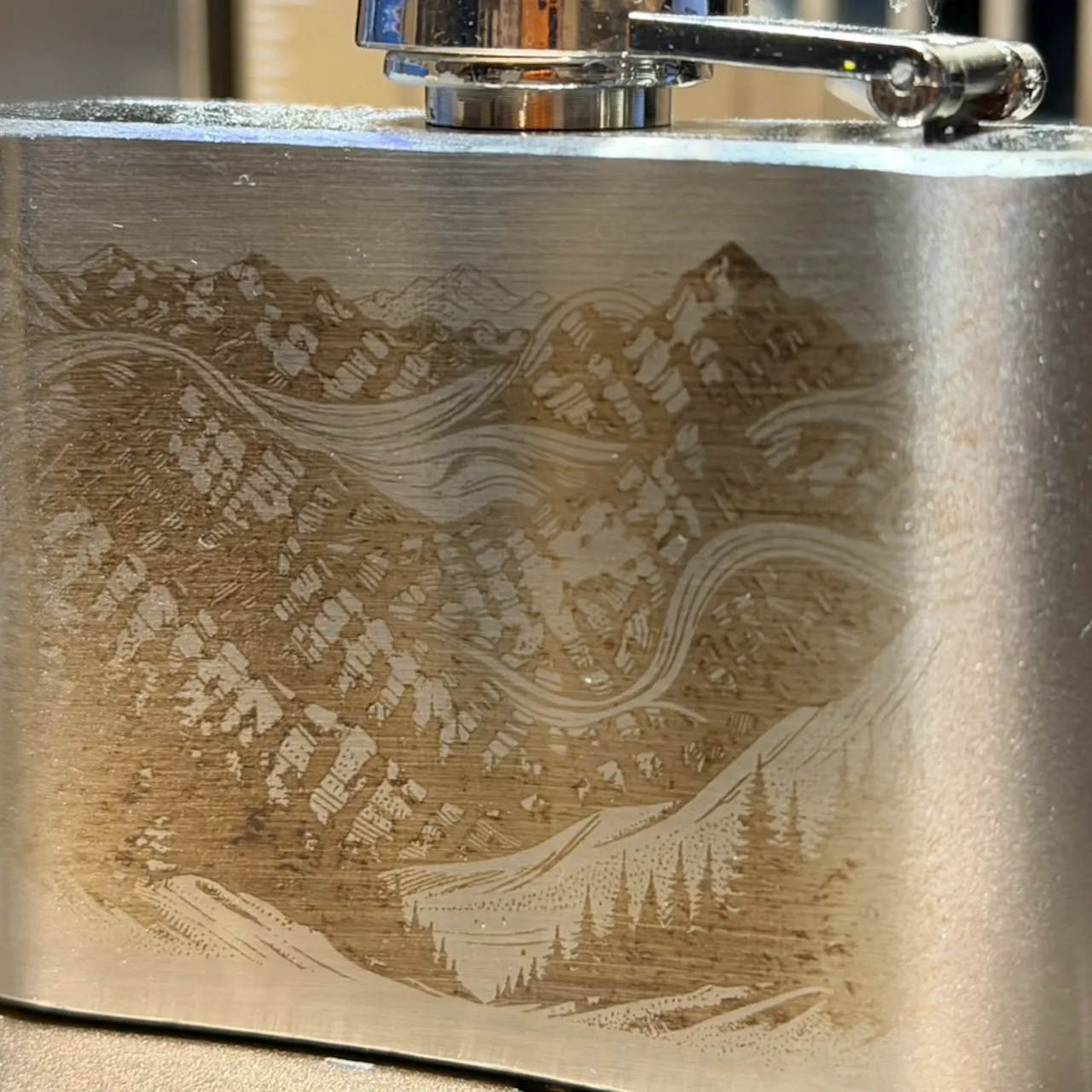 stainless steel flask test grid