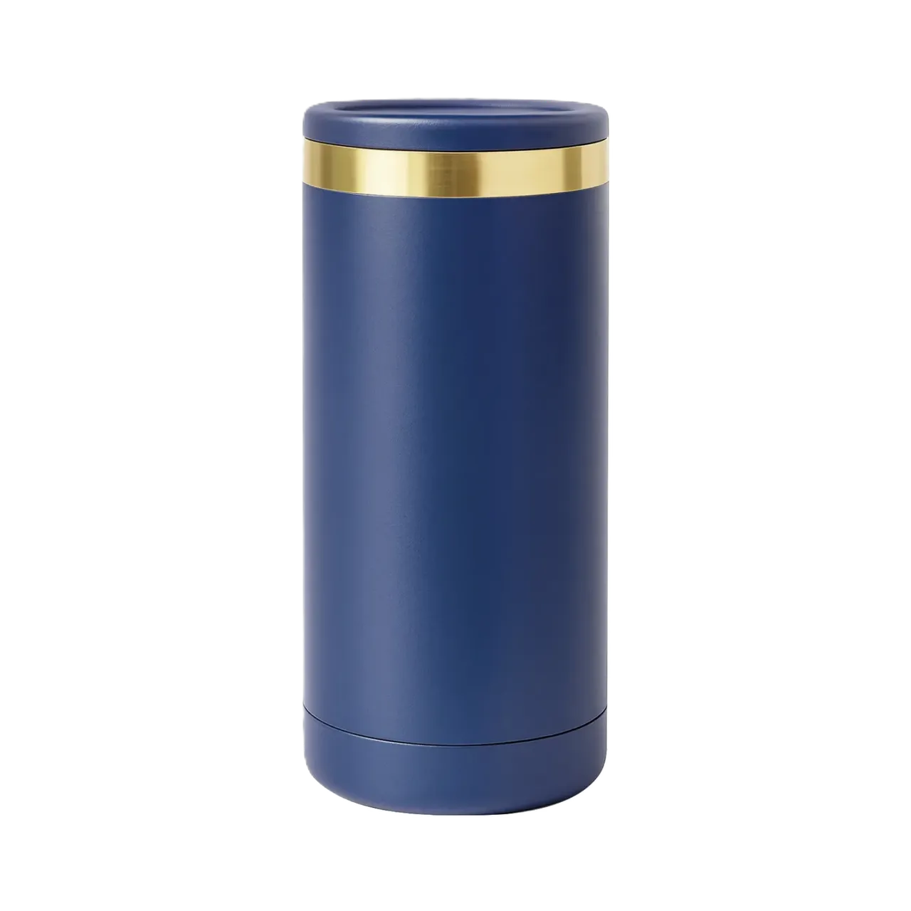 12oz(355ml) Navy to Gold Slim Can Cooler
