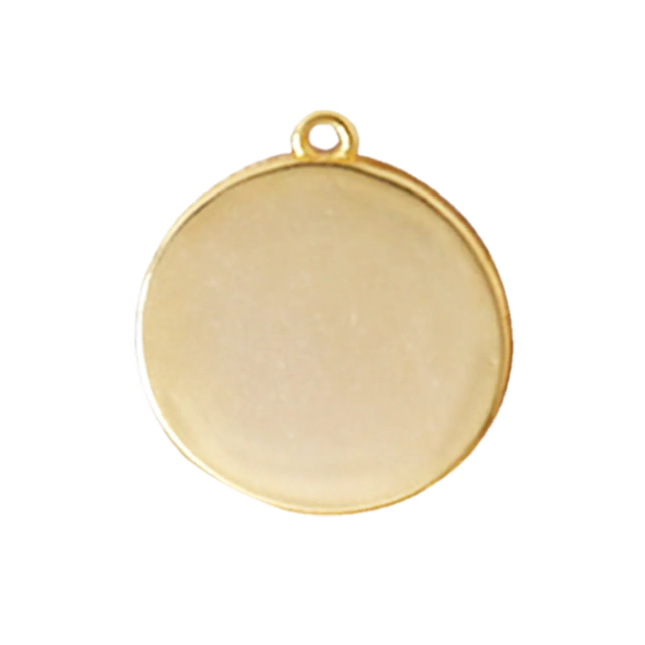 Heart Round Tags-14K Gold