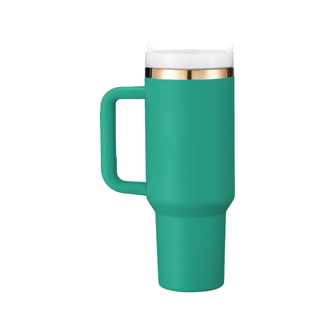 40oz(1183ml) Green to Gold Tumbler with Removable Handle