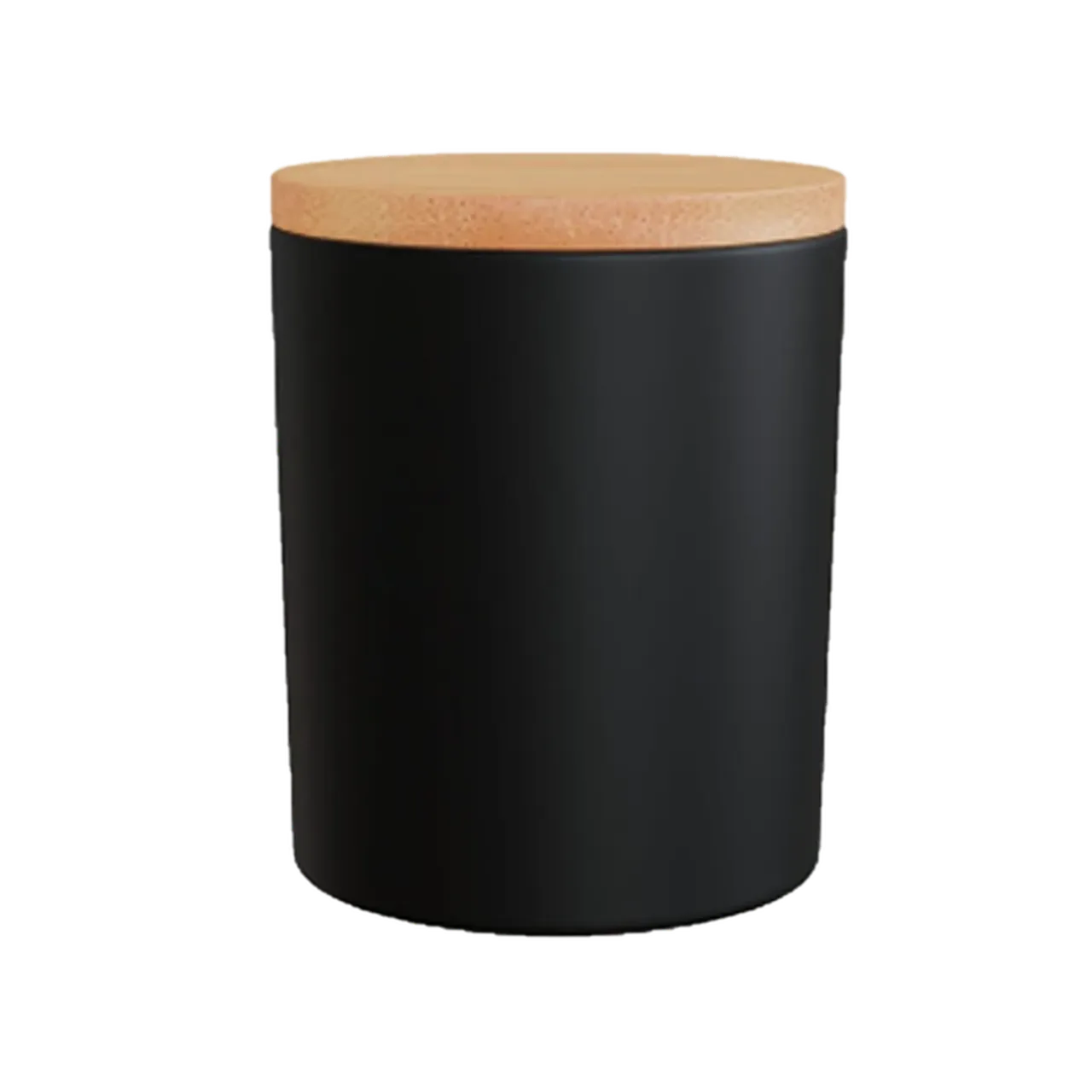 7oz(210ml) Frosted Black Candle Jars with Making Kits