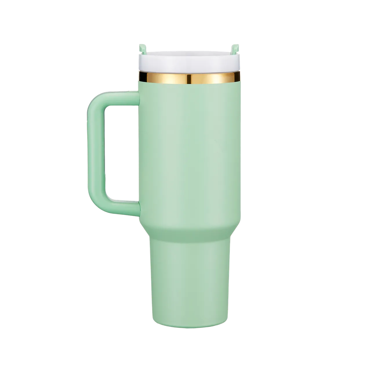 Green to Gold Stainless Steel Tumbler with Handle(40oz)