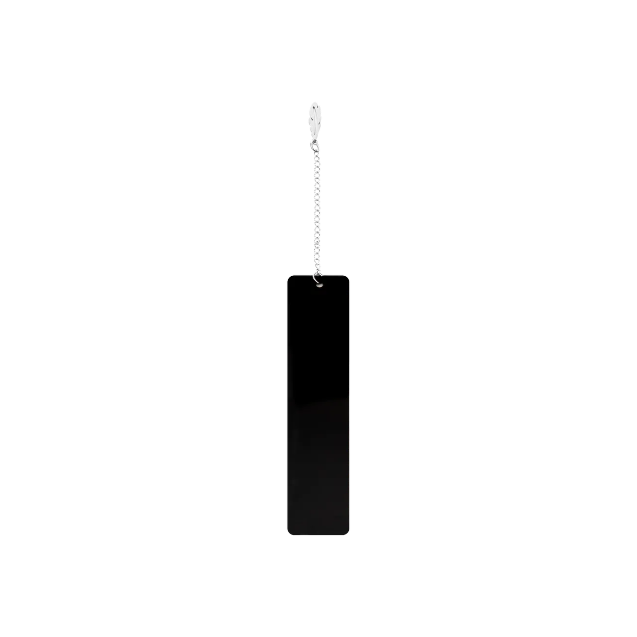 Brushed Black Metal Bookmark