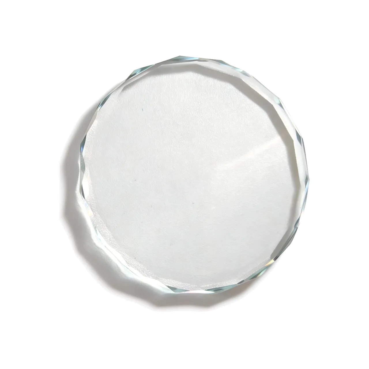 K5 Crystal Faceted Round Ornament