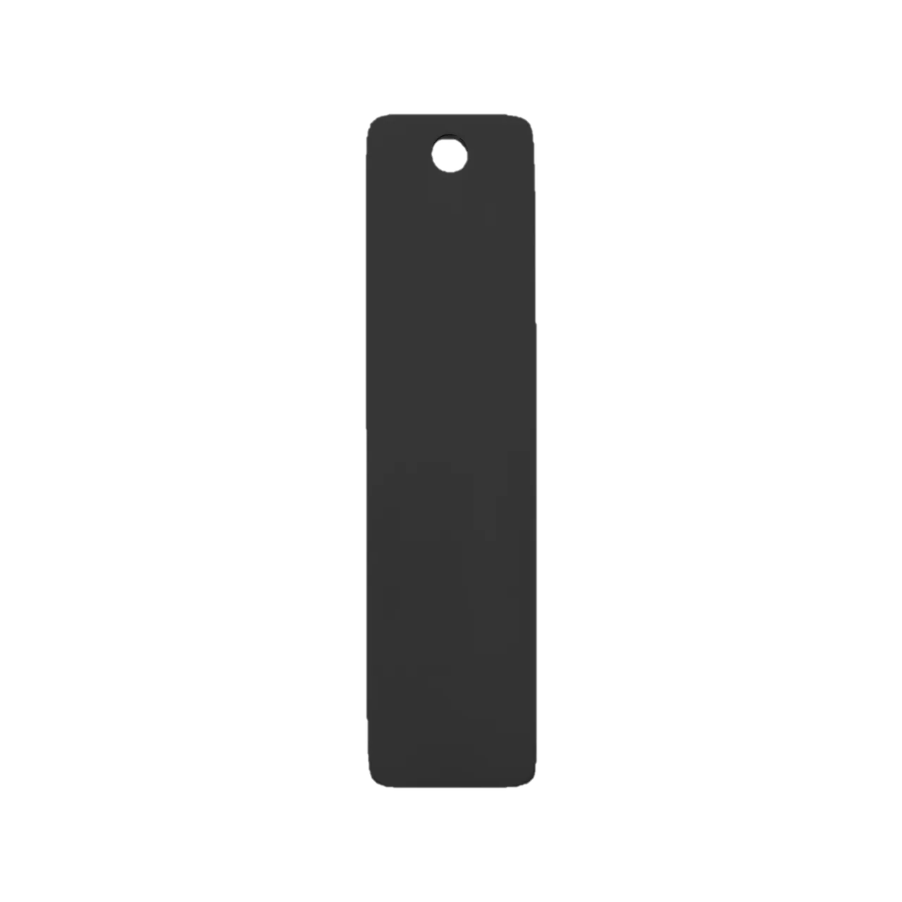 Black Stainless Steel Rectangular Metal Tags