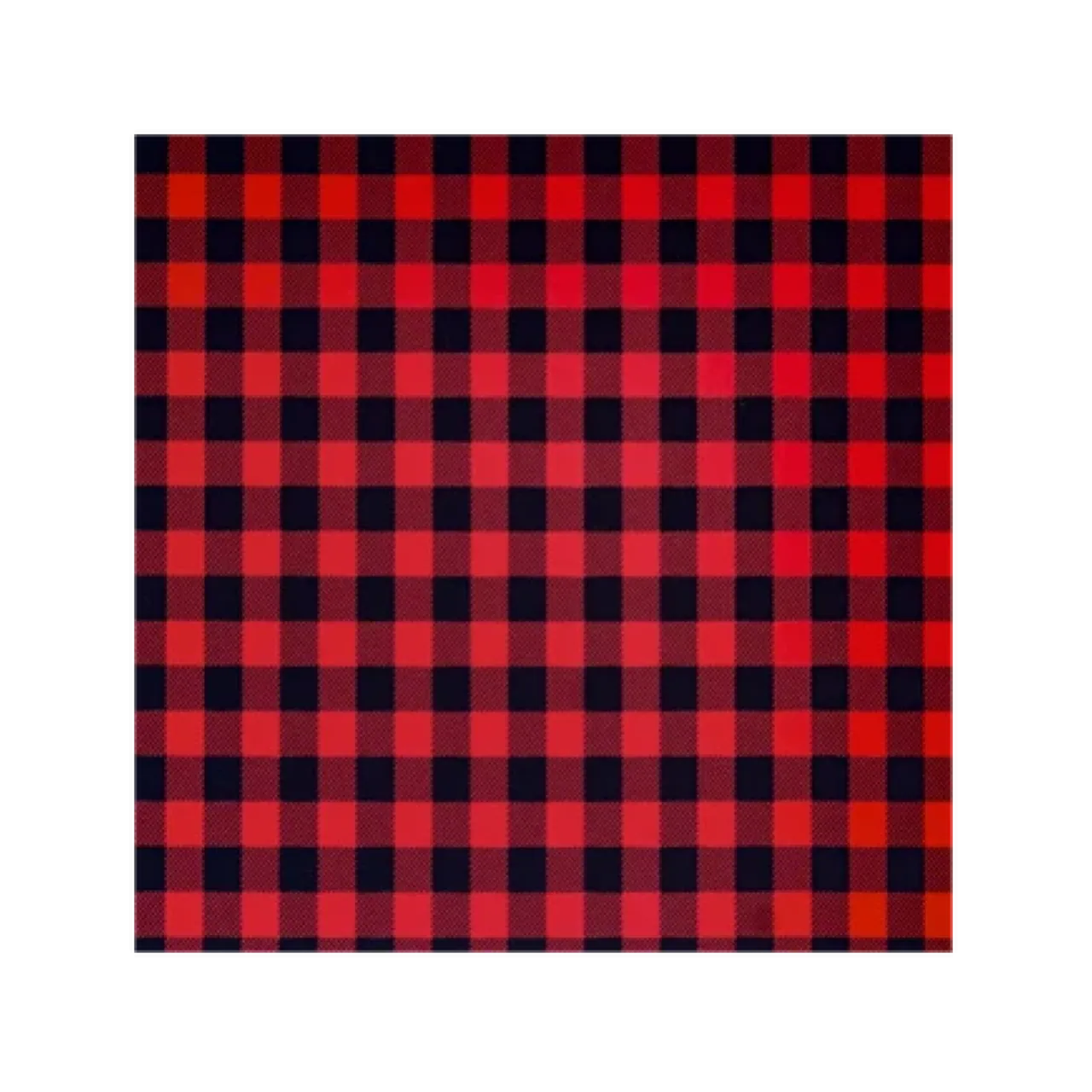 Heat Transfer Vinyl Black and Red Buffalo Plaid Patterned