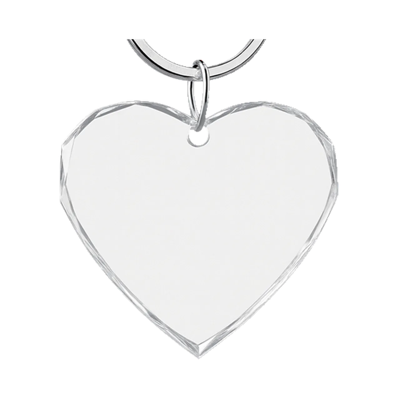 K9 Heart Shaped Glass Keychain