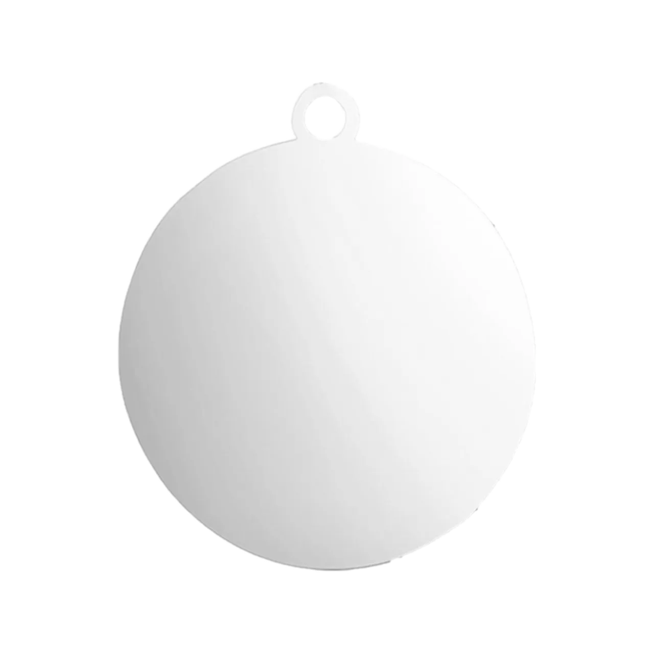 Round Stainless Steel Tag - Silver