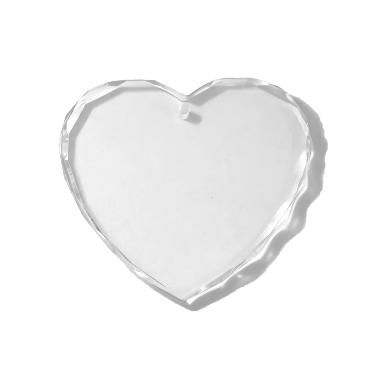 K5 Crystal Faceted Heart-Shaped Ornament