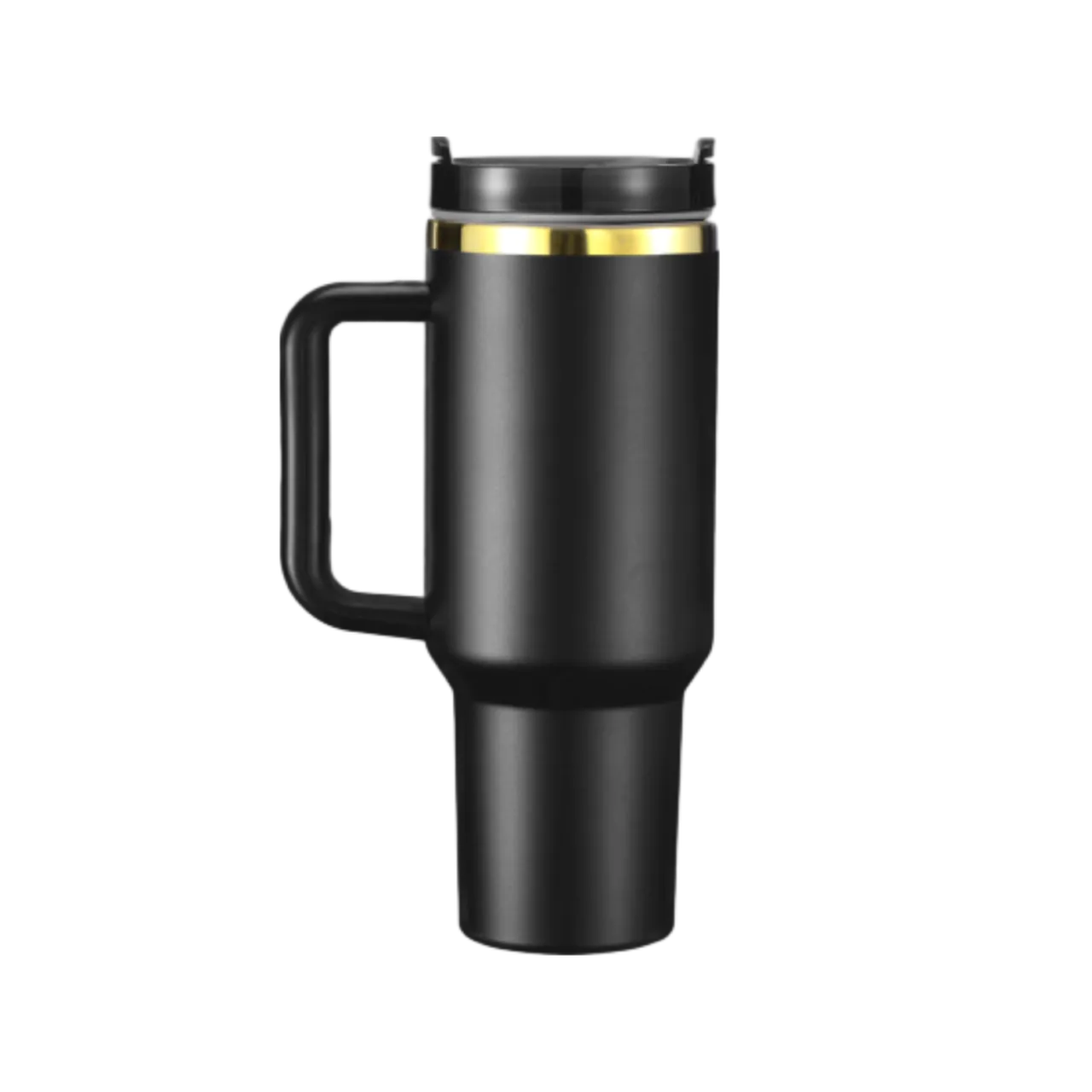 Black To Gold Stainless Steel Tumbler with Handle(40oz)