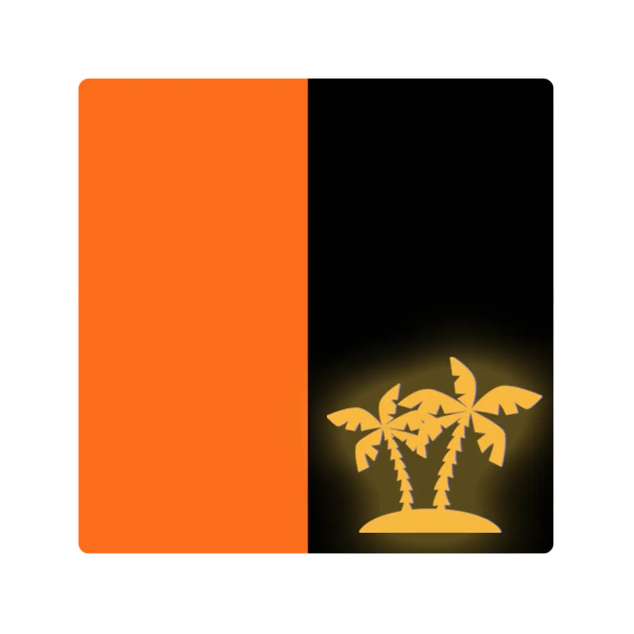 Heat Transfer Vinyl Glow in the Dark Puff Orange to Neon Orange