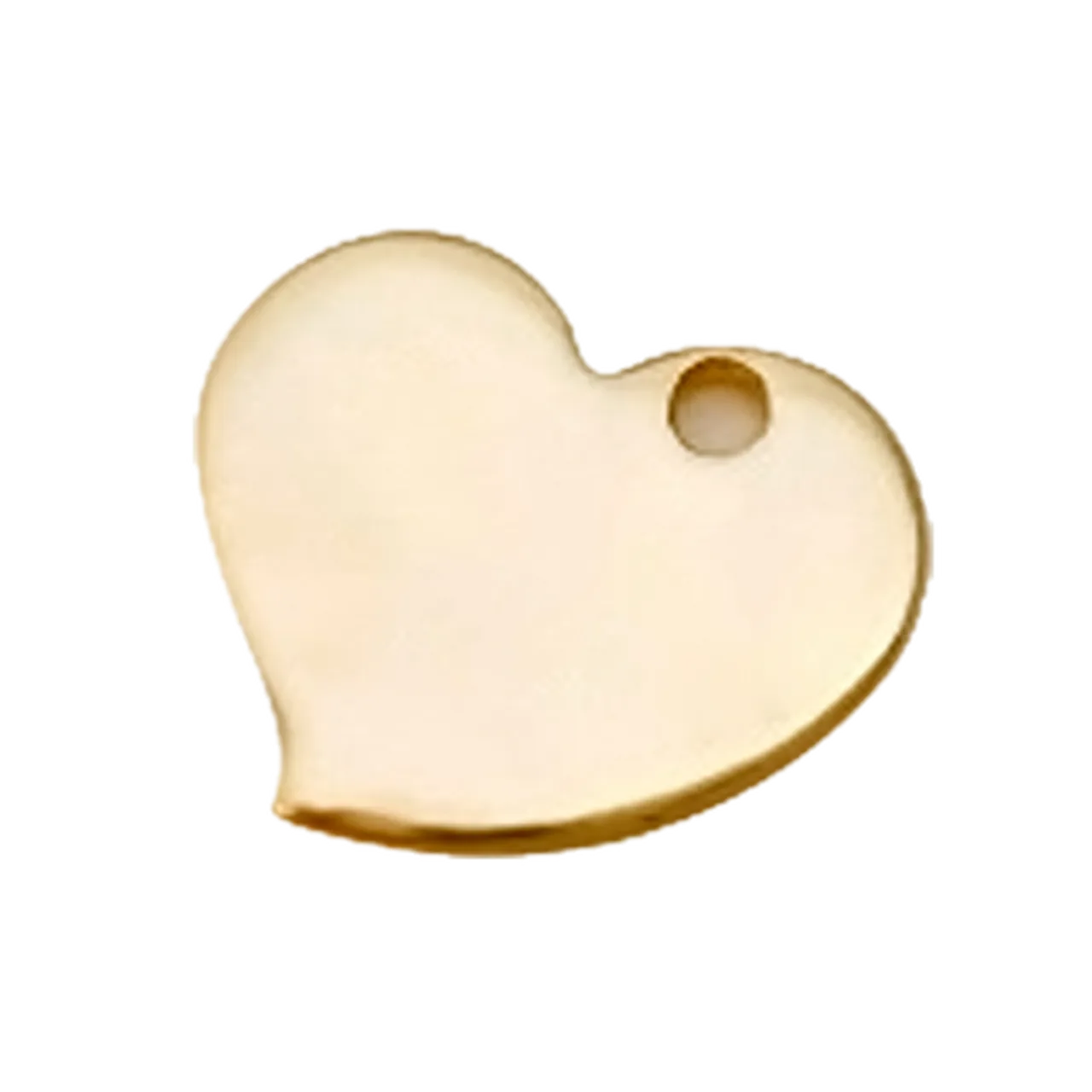 Letter Heart Tags-14K Gold