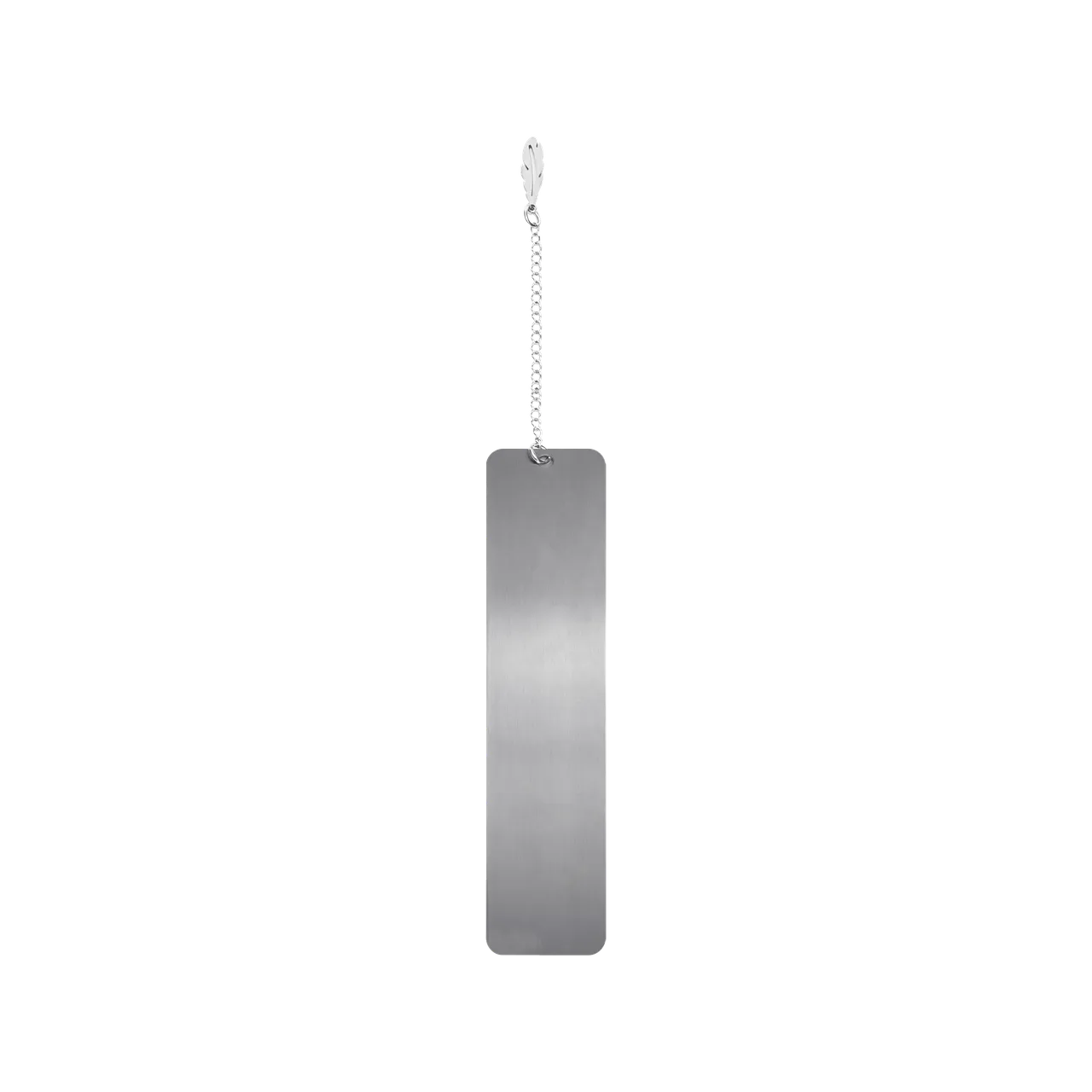 Brushed Silver Metal Bookmark