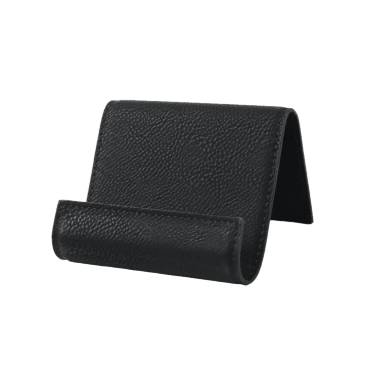 Black to Silver Leather PU Phone Holder