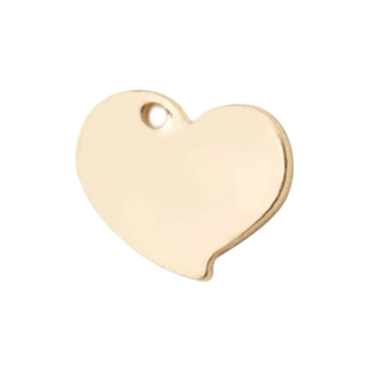 18K Gold Plated Heart-shaped Pendant