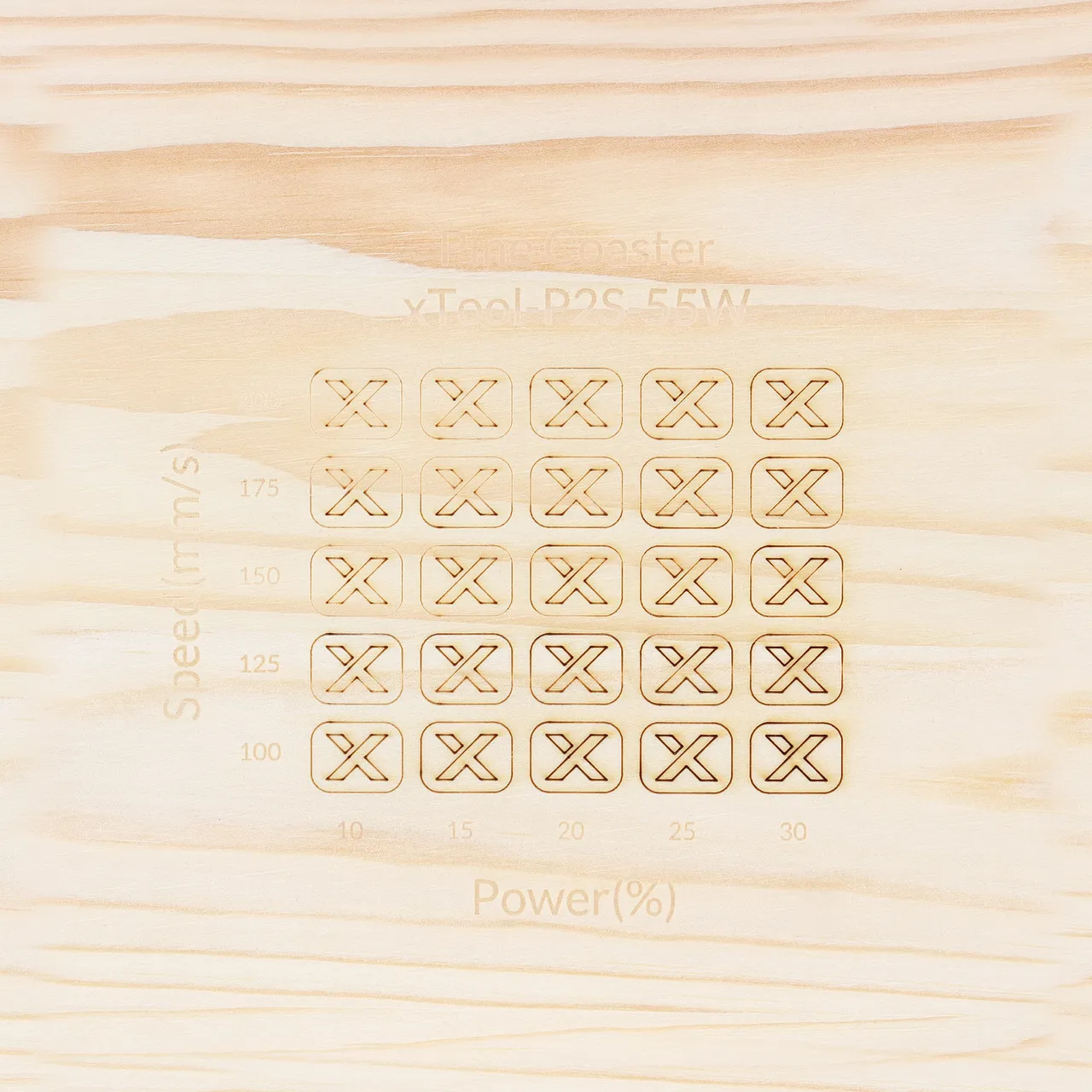 Pine Ponderosa Coaster test grid