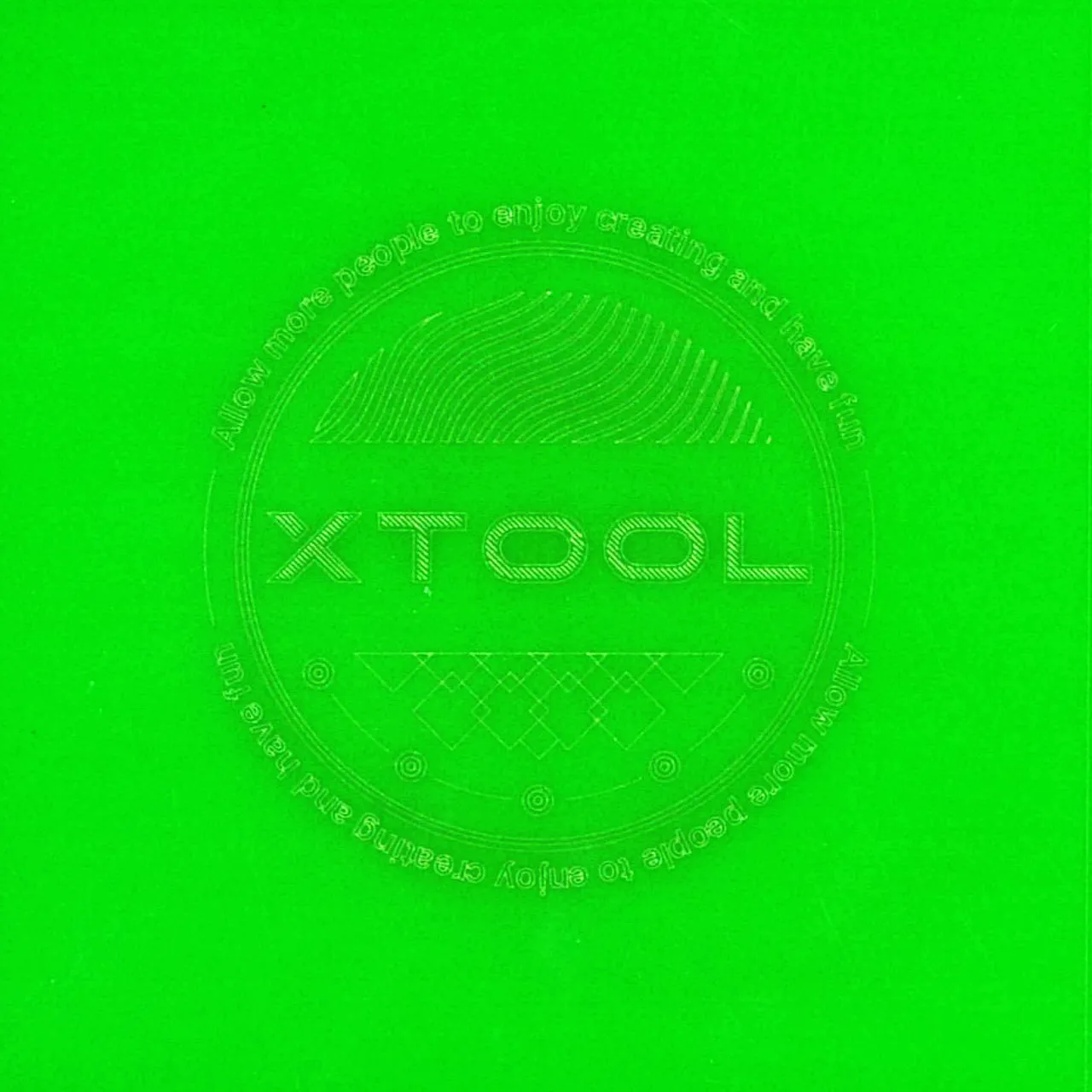 1/8"(3mm) Grass Green Acrylic test grid