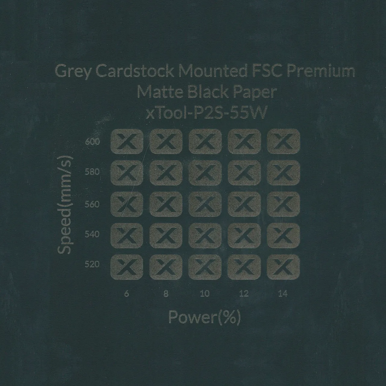 Matte Black Box Body of Eco Cork Gift Box test grid