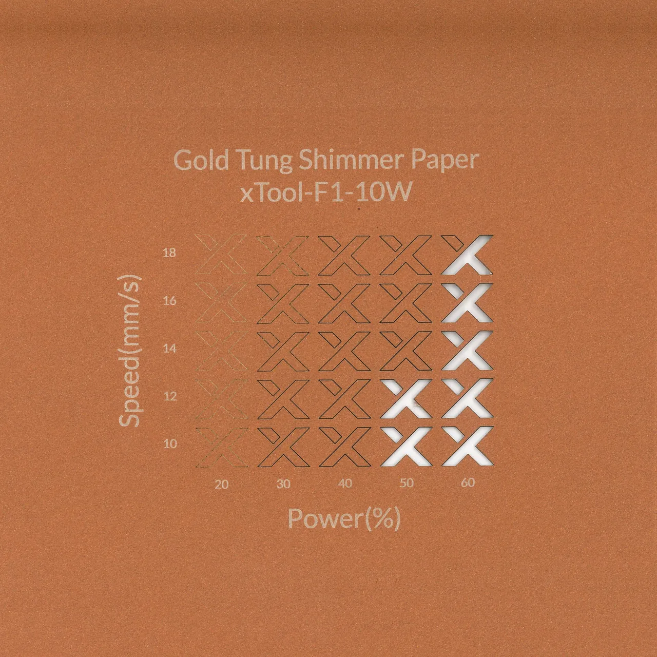 Gold Tung Shimmer Paper-7oz(250g) test grid