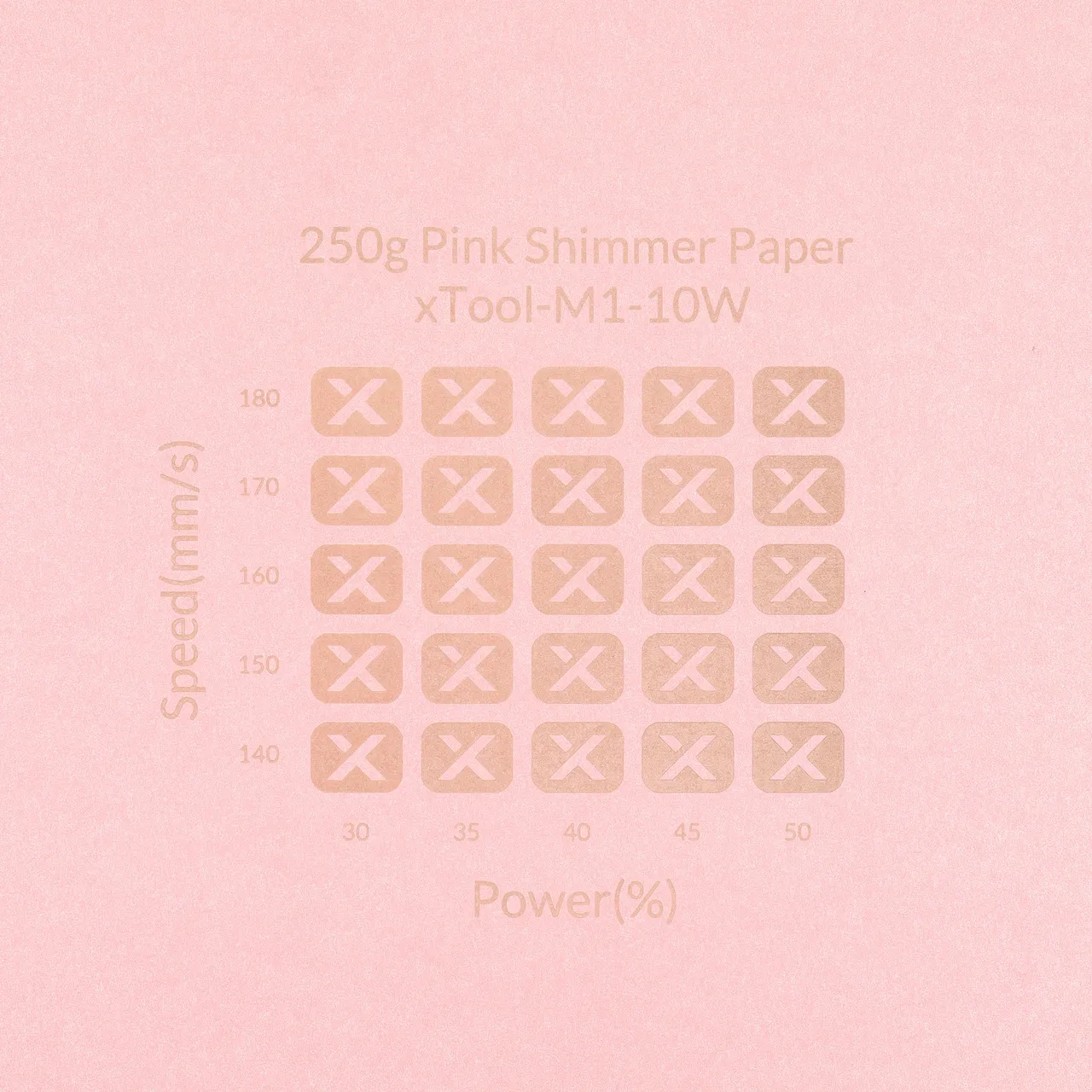 Pink Shimmer Paper-7oz(250g) test grid