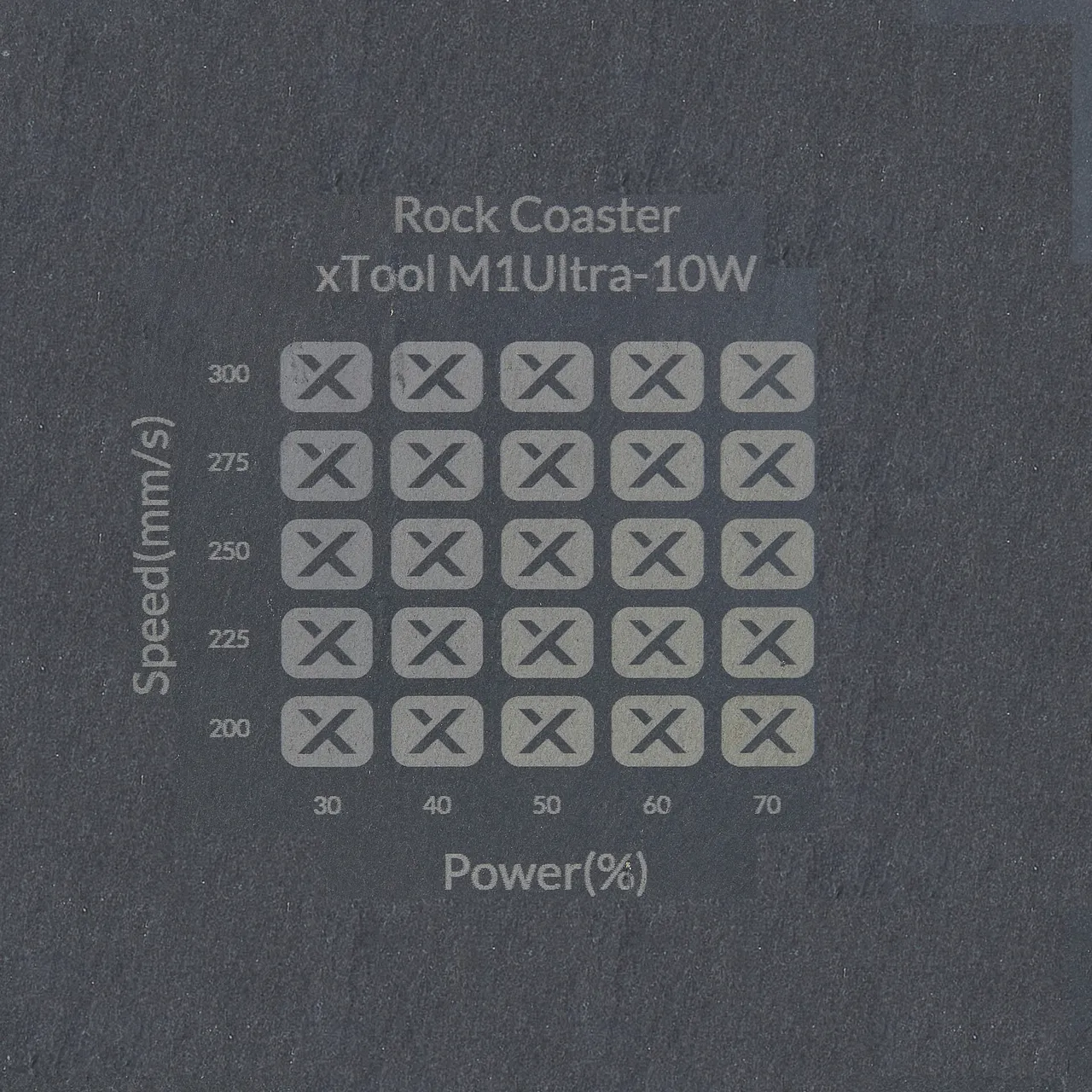 Heart-Shaped Rock Coaster test grid