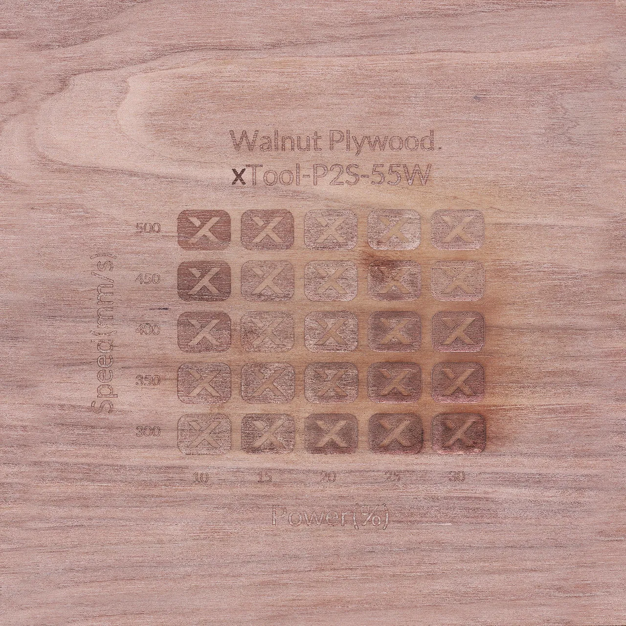 1/2"(12mm) Black Walnut Plywood test grid