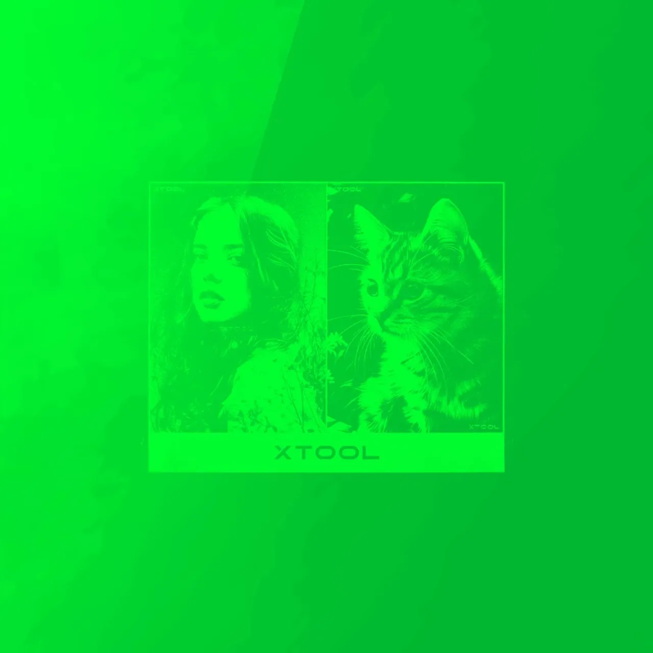 1/8"(3mm) Green Translucent Acrylic test grid