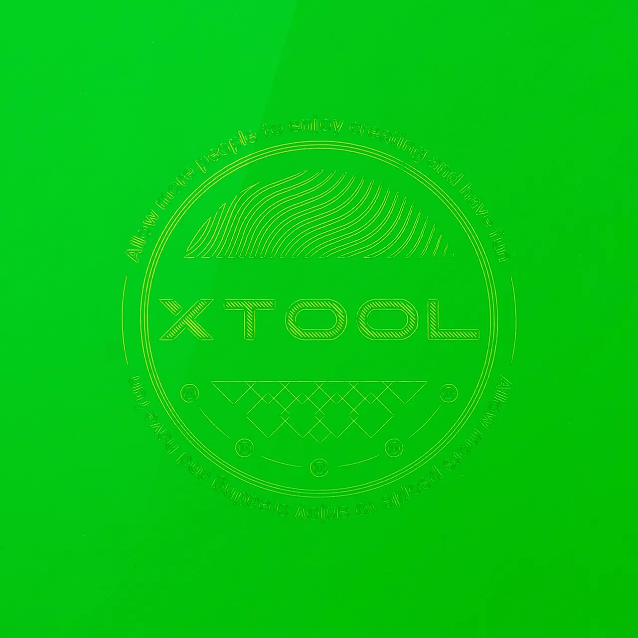 1/8"(3mm) Green Mirror Acrylic test grid