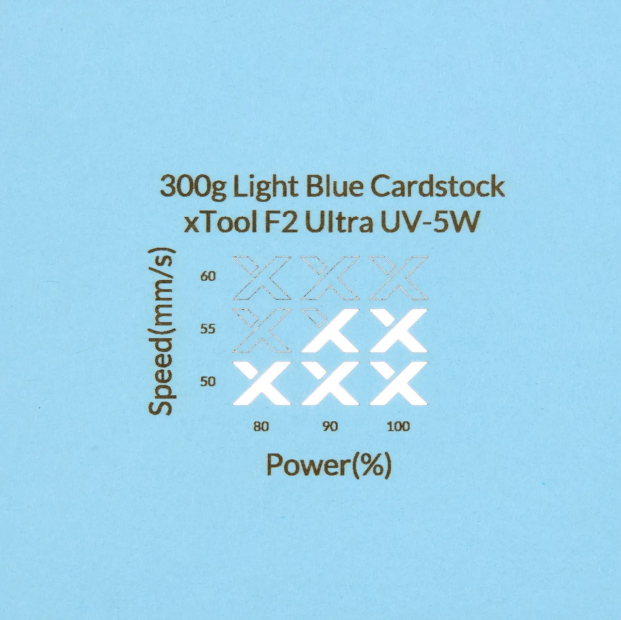 Light Blue Cardstock-9oz(300g) test grid