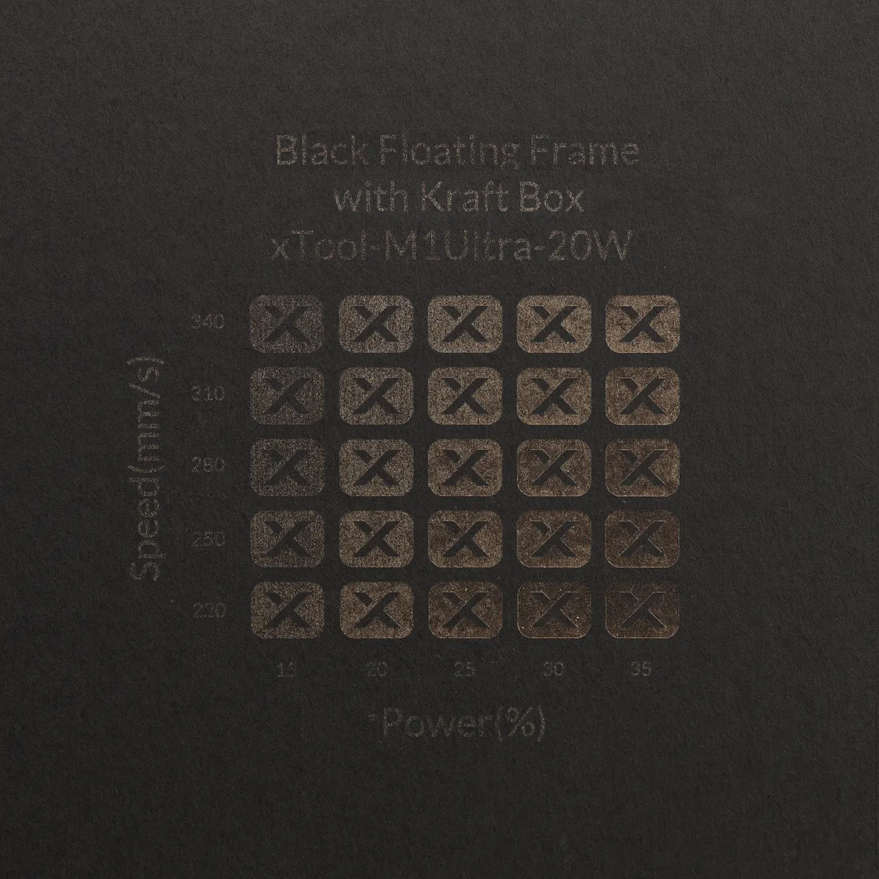 Grey Cardstock Mounted Kraft Paper-4.7oz(160g) test grid