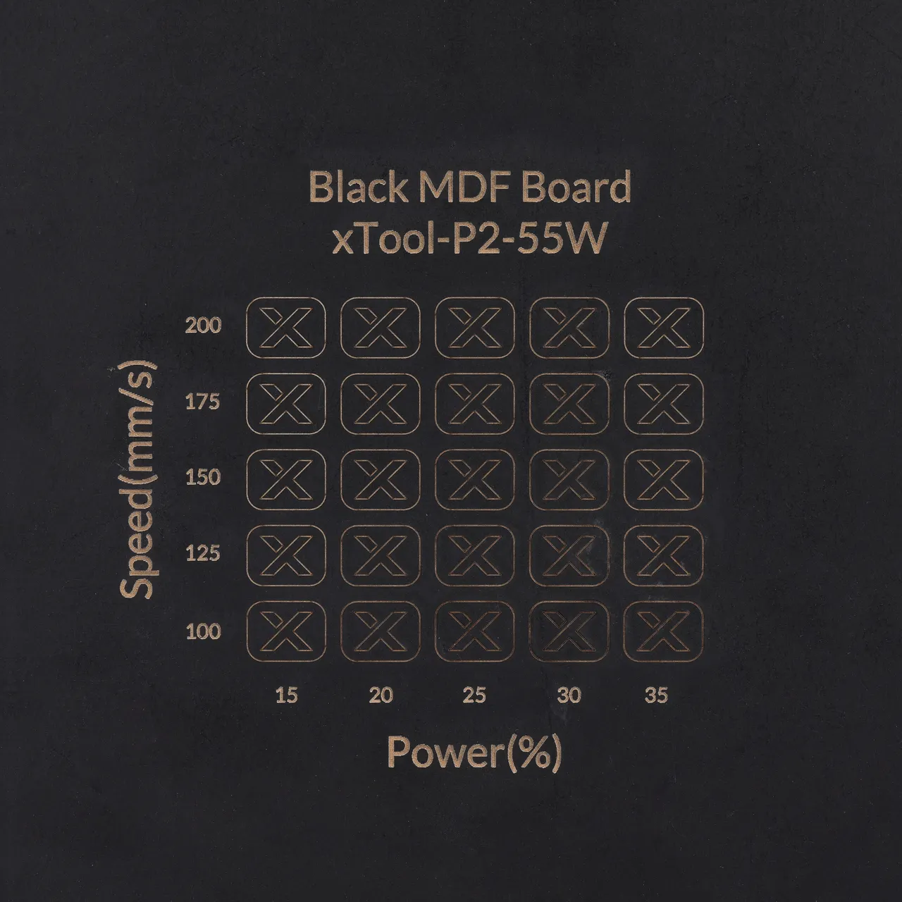 1/8"(3mm) Black MDF Board test grid