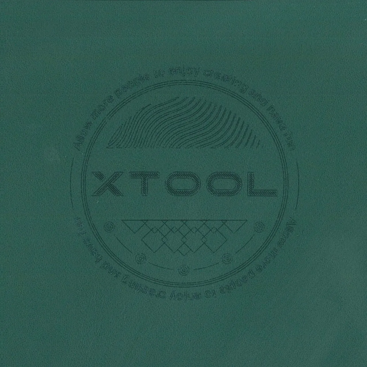 Dark Green PU Leather test grid