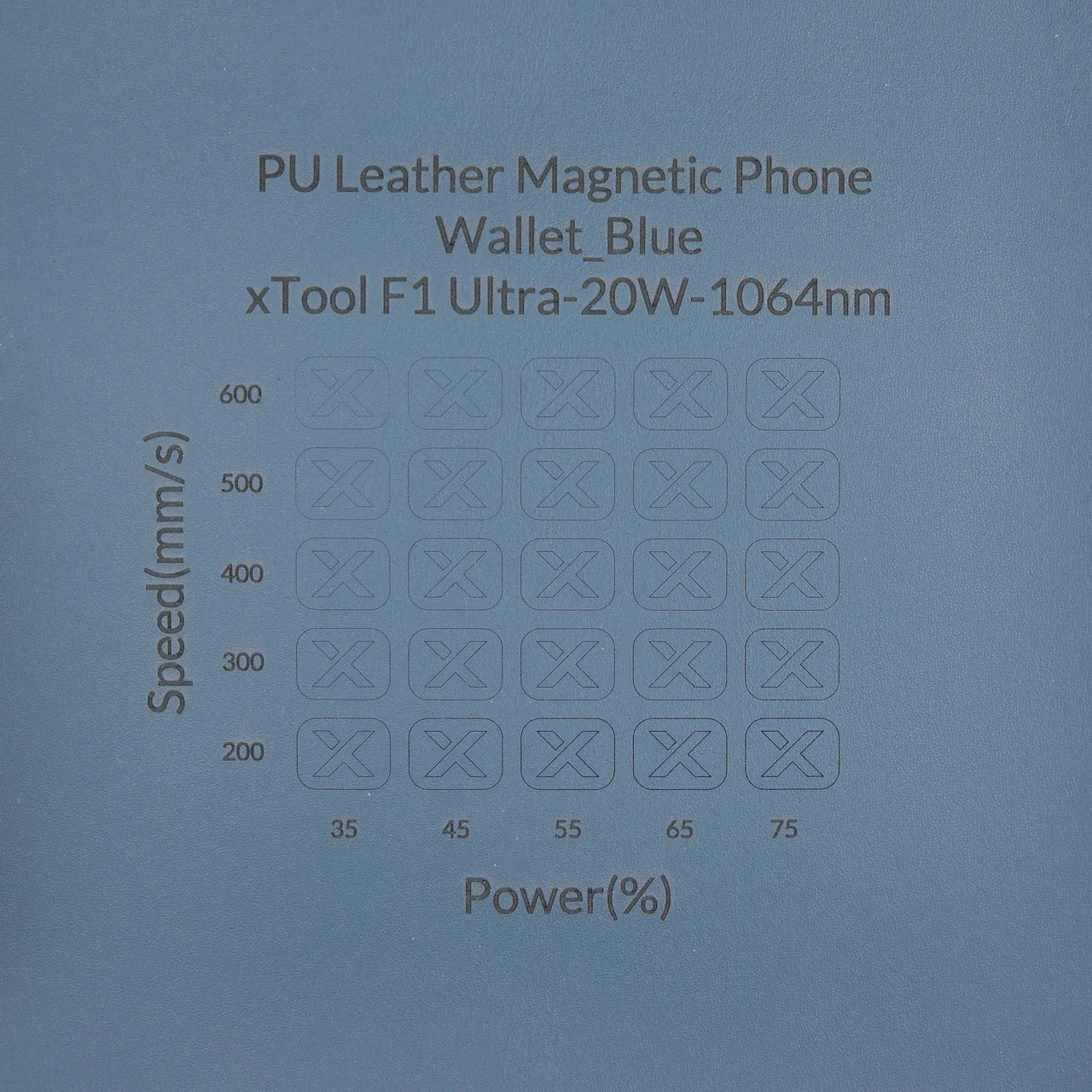Blue PU Leather
