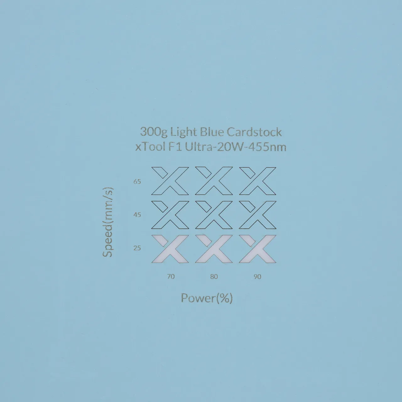 Light Blue Cardstock-9oz(300g) test grid