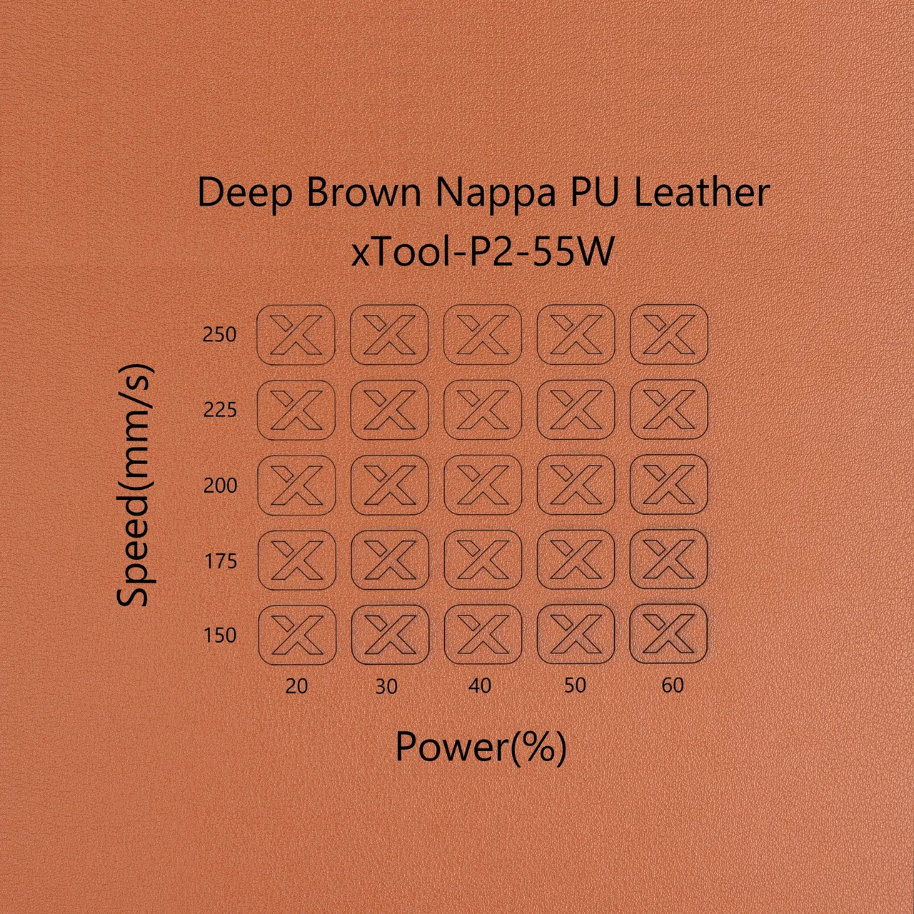 Brown PU Keychain Holder test grid