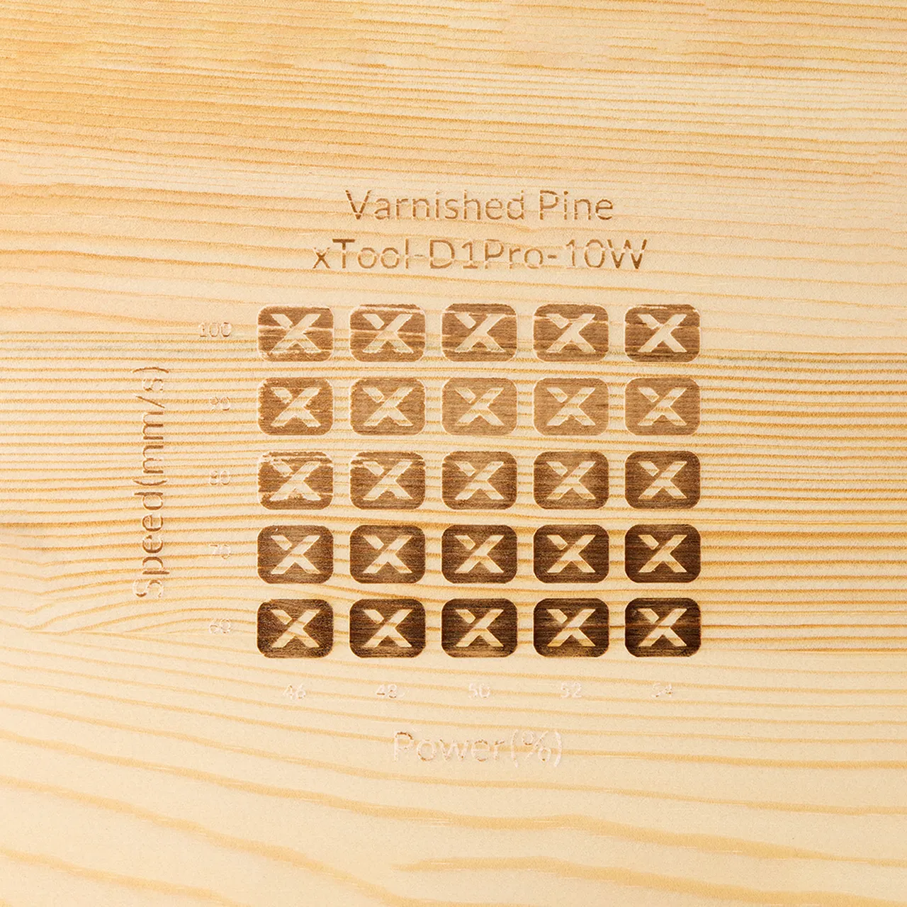 Varnished Pine test grid