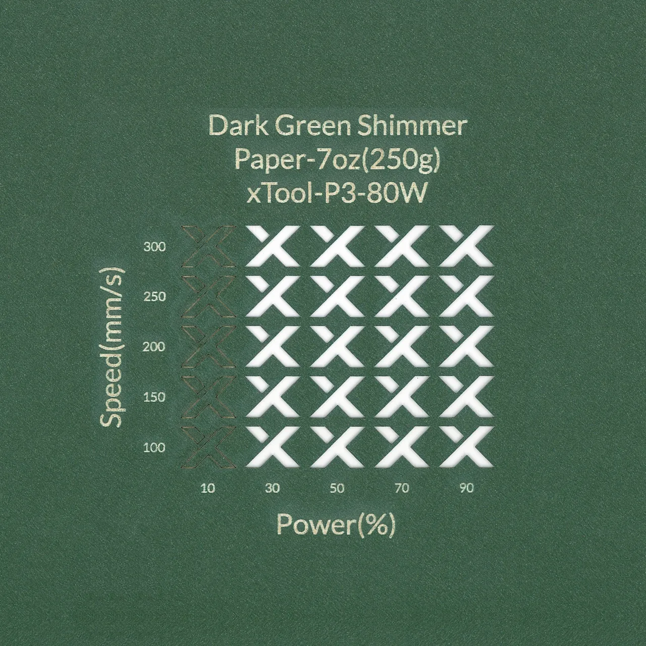 Dark Green Gift Card Envelope test grid