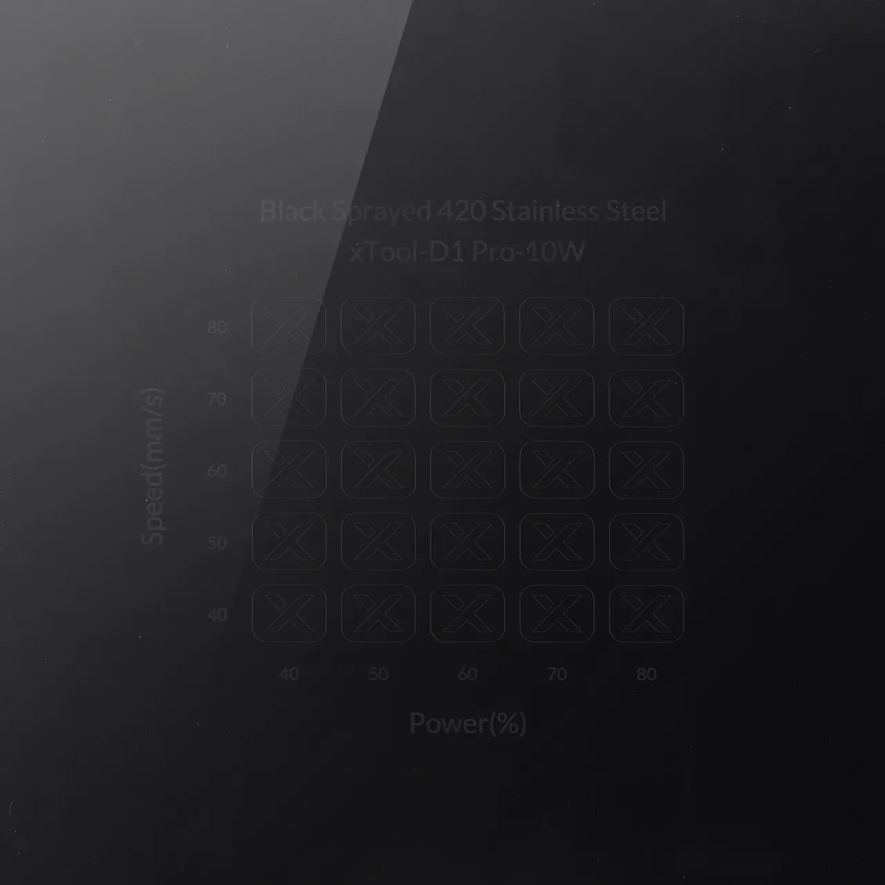 Black Sprayed 420 Stainless Steel test grid