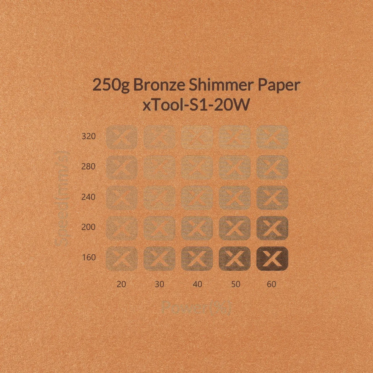 Bronze Shimmer Paper-7oz(250g) test grid