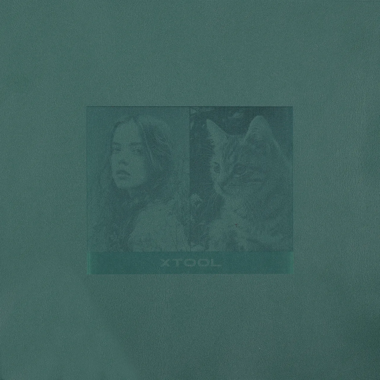 Dark Green PU Leather test grid